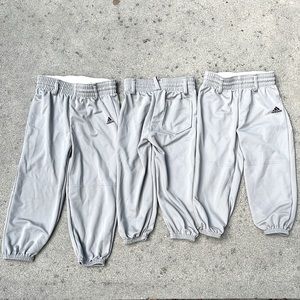 Adidas grey baseball (t-ball) pants.  Size XXS and XS
